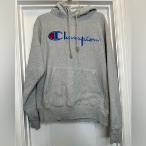 Heavy reverse weave Champion‎ hoodies in grey size Medium